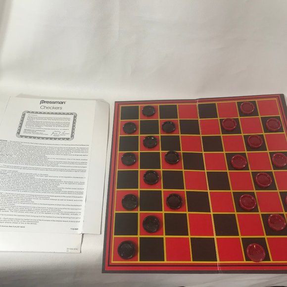 Pressman Toy Checkers Folding Board Game-1 Pack - Picture 1 of 4
